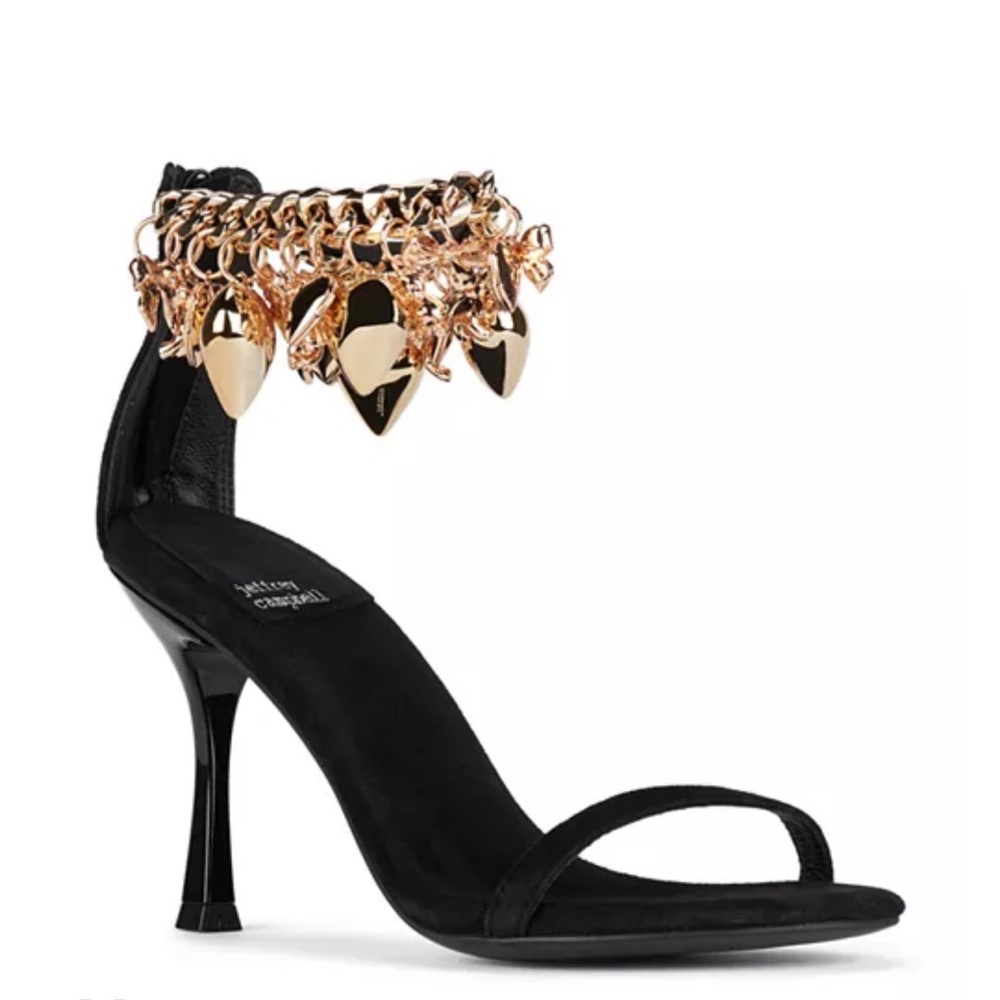 Jeffrey Campbell True-Love Charm Embellished High Heel Sandals Sz 6 NWOB